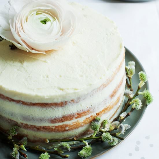 Lemon Sponge Cake with Chocolate