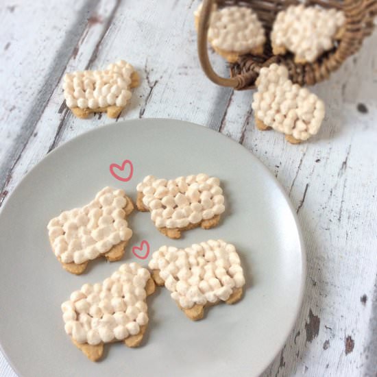 Easter Sheep Cookies with Thyme