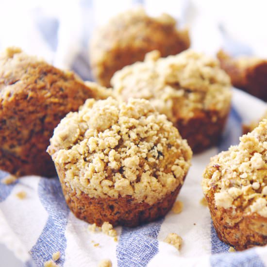 Vegan Banana Crumb Muffins