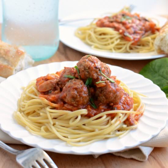 Spinach and Mushroom Marinara