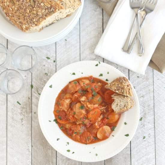 Creamy Crock Pot Chicken Stew