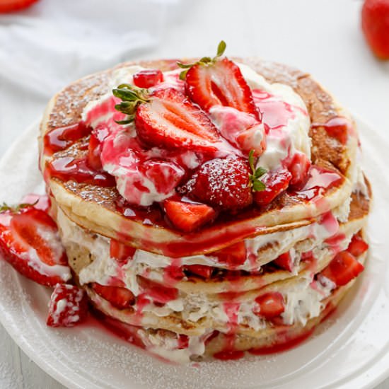 Strawberry Shortcake Pancakes