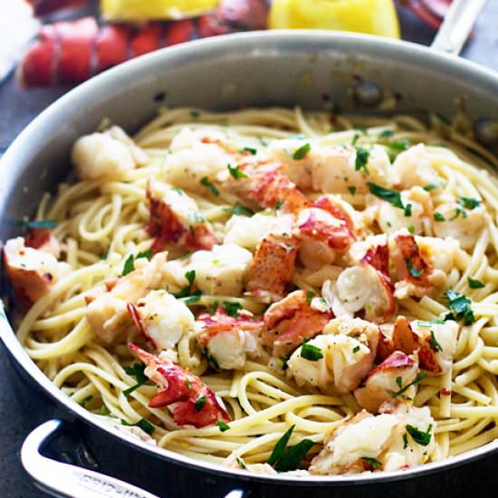 Easy Lobster Scampi