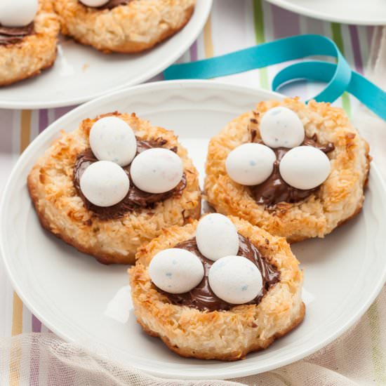 Coconut macaroon Nutella Cookies