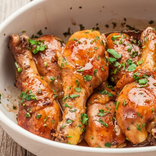 Honey soy chicken baked