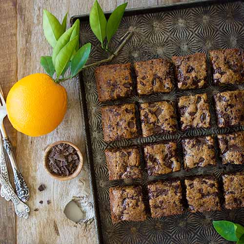 Orange Chocolate Chunk Blondies