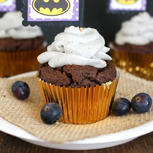 Dark Chocolate Zucchini Cupcakes