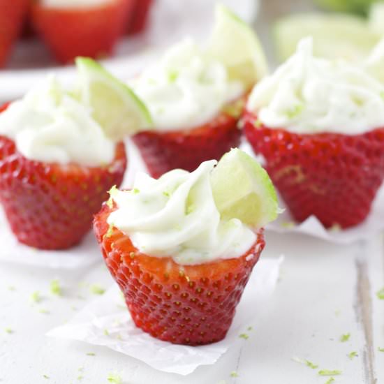 Key Lime Pie Stuffed Strawberries