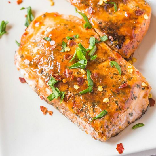 Sweet Chilli Glazed Salmon