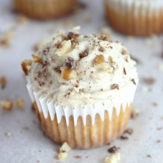 Carrot Cake Muffins + Cashew Cream