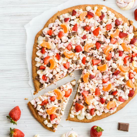 Fruity S’mores Cookie Pizza