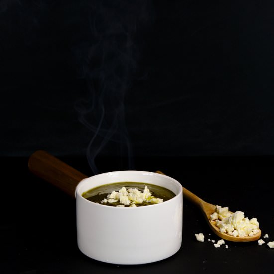 Creamed Spinach with Feta Cheese