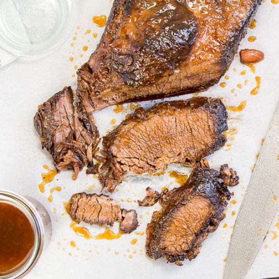 Apricot-Bourbon Glazed Brisket