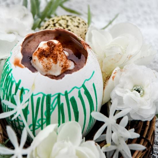 Chocolate Lassi Egg Cups for Easter