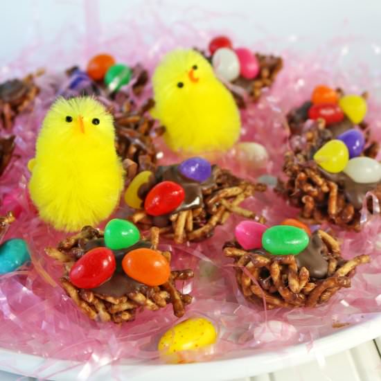 Chocolate Peanut Butter Birds Nests