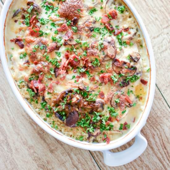 Mushroom and Quinoa Casserole
