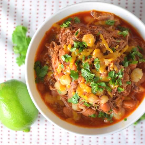 Mexican Posole Soup with Pork