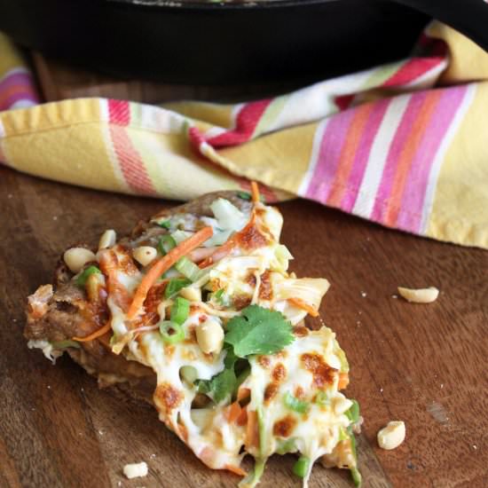 Thai Skillet Pizza {vegetarian}