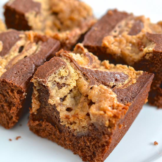 Peanut Butter Swirl Brownies