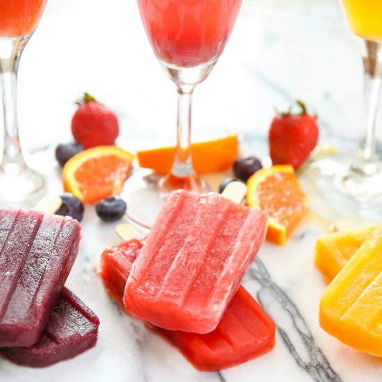 Mimosa Ice Pops