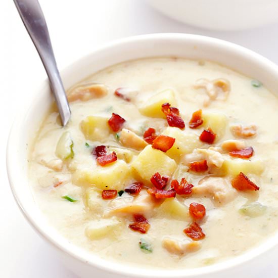 Lighter New England Clam Chowder