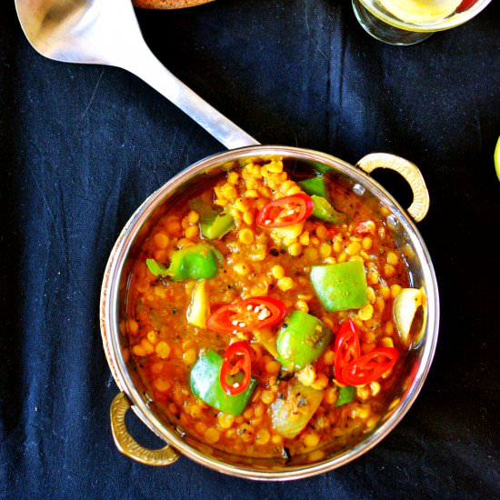 Chana Dal Capsicum Curry