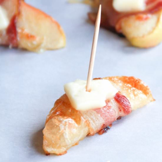 Bacon Wrapped Apple Slices