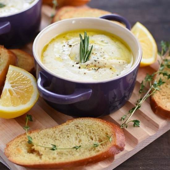 Meyer Lemon Baked Ricotta