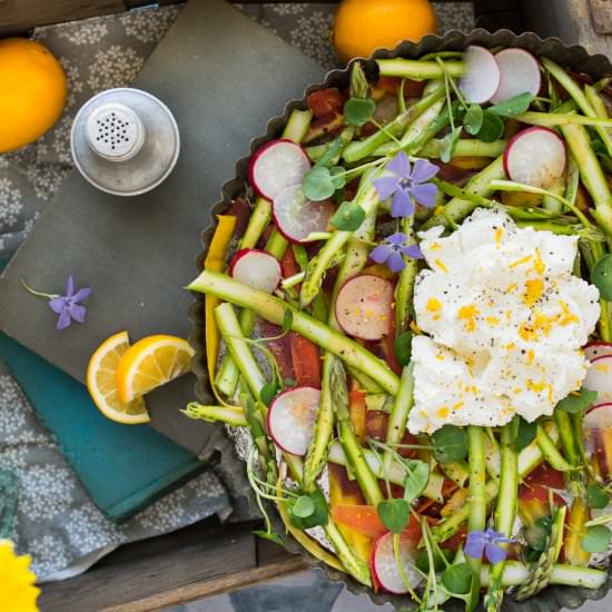 Shaved Asparagus Spring Salad