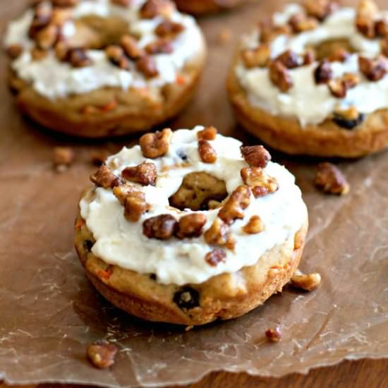 Baked Carrot Cake Donuts