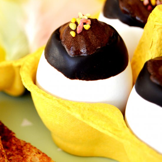 Chocolate Mousse Filled Easter Eggs