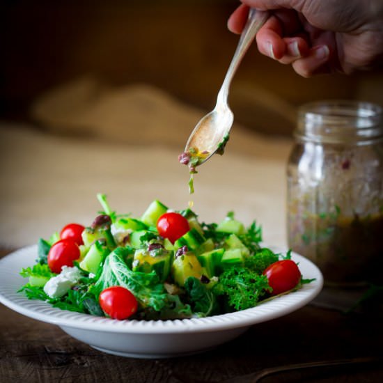 Kalamata Olive Basil Vinaigrette