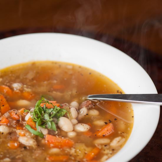 Leftover Ham Bean Soup