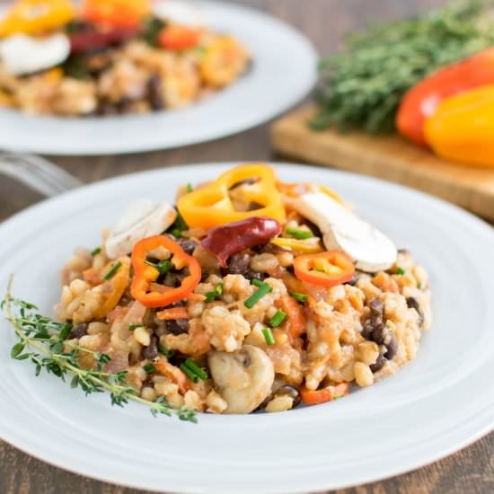 Barley Beans Cottage Cheese Medley