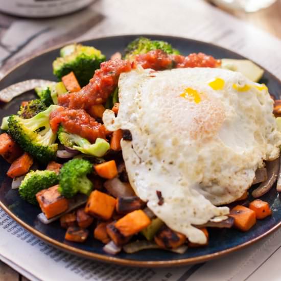 Sweet Potato & Broccoli Hash