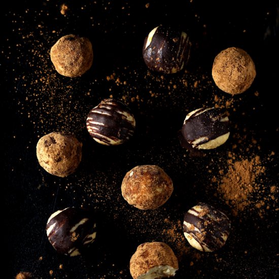 White Chocolate + Maple Truffles