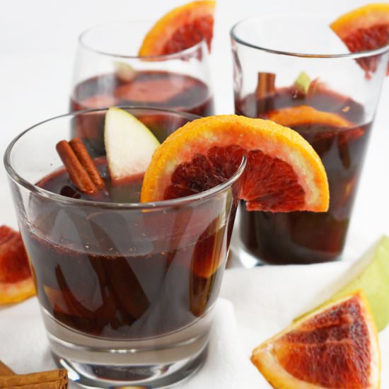 Blood Orange Mulled Bourbon Frisker