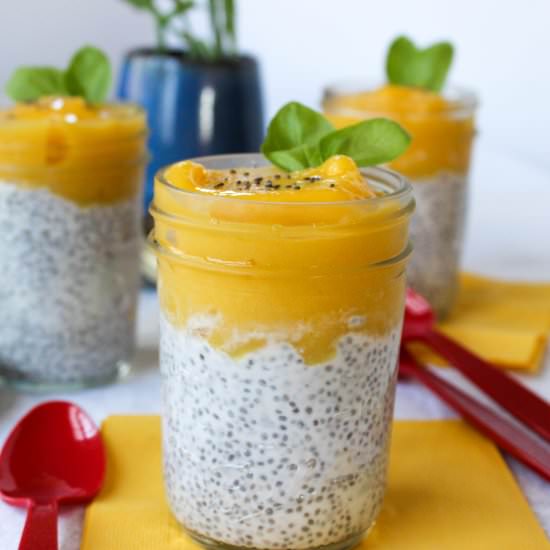 Coconut Mango Chia Pudding