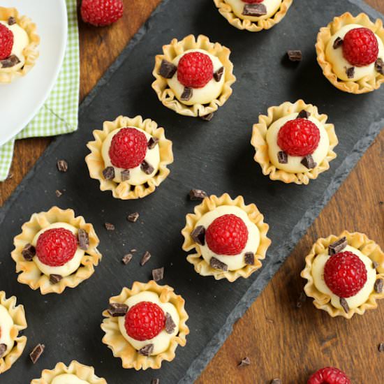 Mini Phyllo Cups with Coconut Cream
