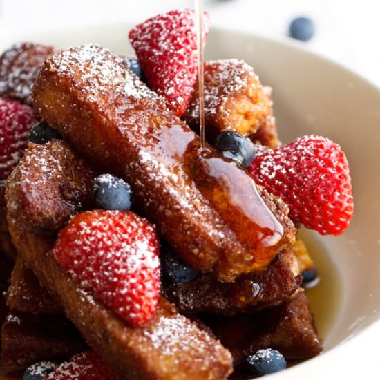 Cinnamon Crunch French Toast Sticks