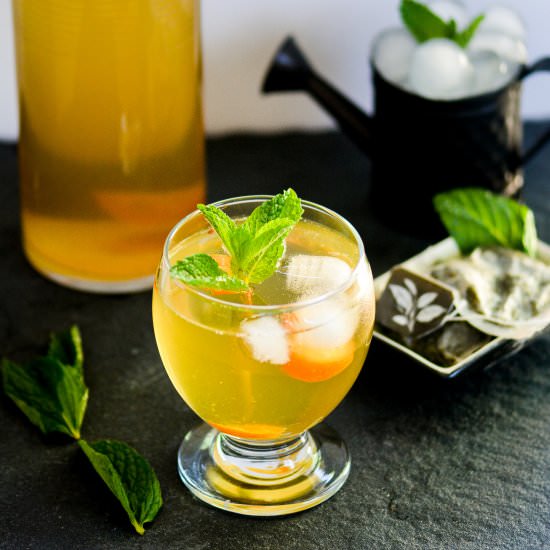 Green Tea and Kumquats Spritzer