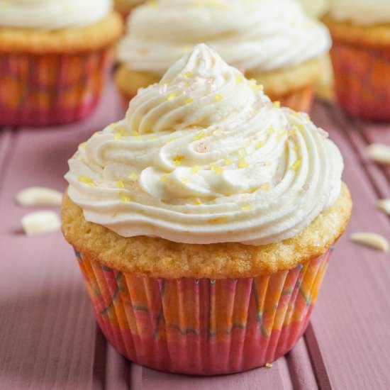 Orange Almond Cupcakes