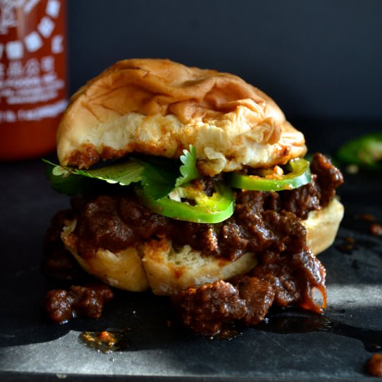 Taiwanese Beef Sloppy Joes