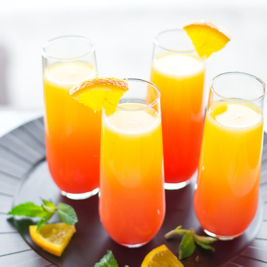 Tequila Sunrise Mimosas