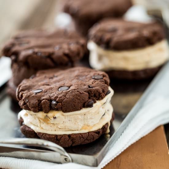 GF, Vegan Ice Cream Sandwiches