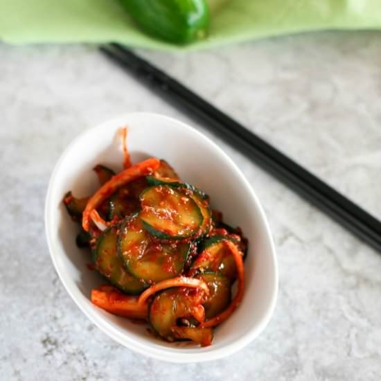 Korean Spicy Cucumber Salad