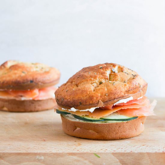 Paleo Bagel Buns