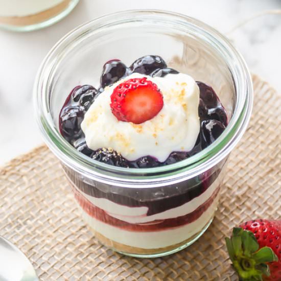 No Bake Berry Cheesecake Parfaits