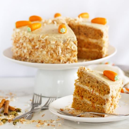 Double Chai Carrot Cake
