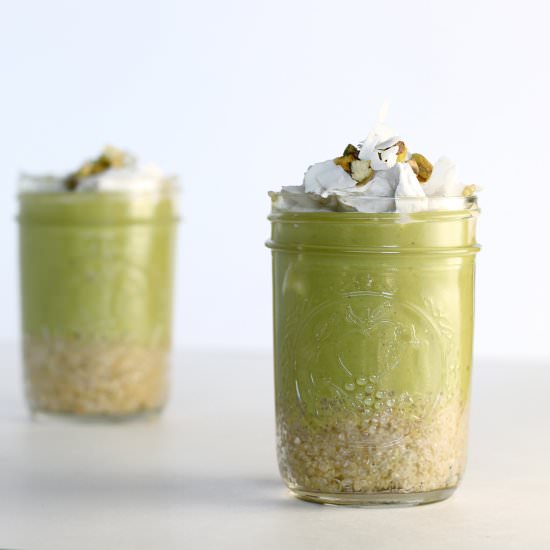 Coconut Quinoa Matcha Parfaits